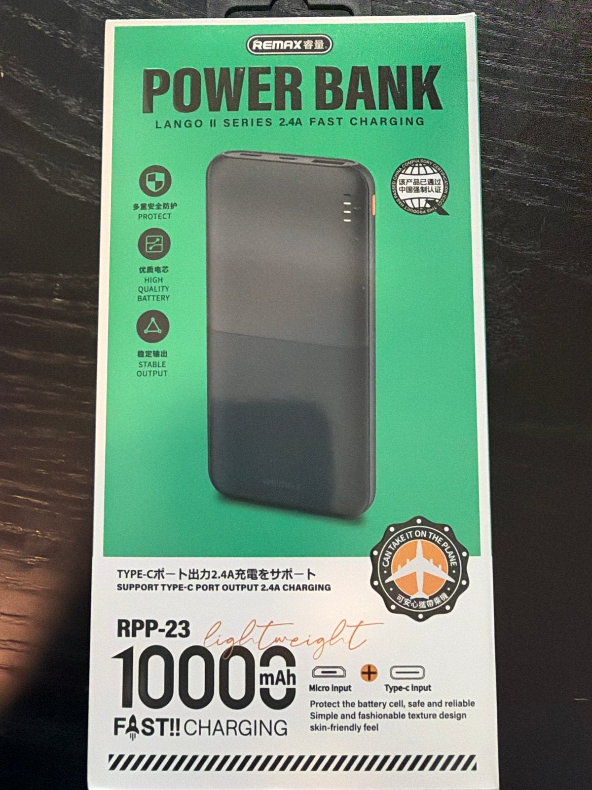 REMAX Power Bank 10000mAh - Snel Opladen, Ophalen of Verzenden, Nieuw