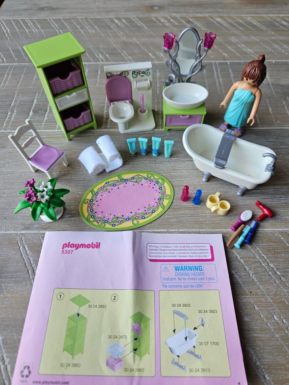 Playmobil 5307 Badkamer, Verzamelen, Ophalen, Poppenhuis