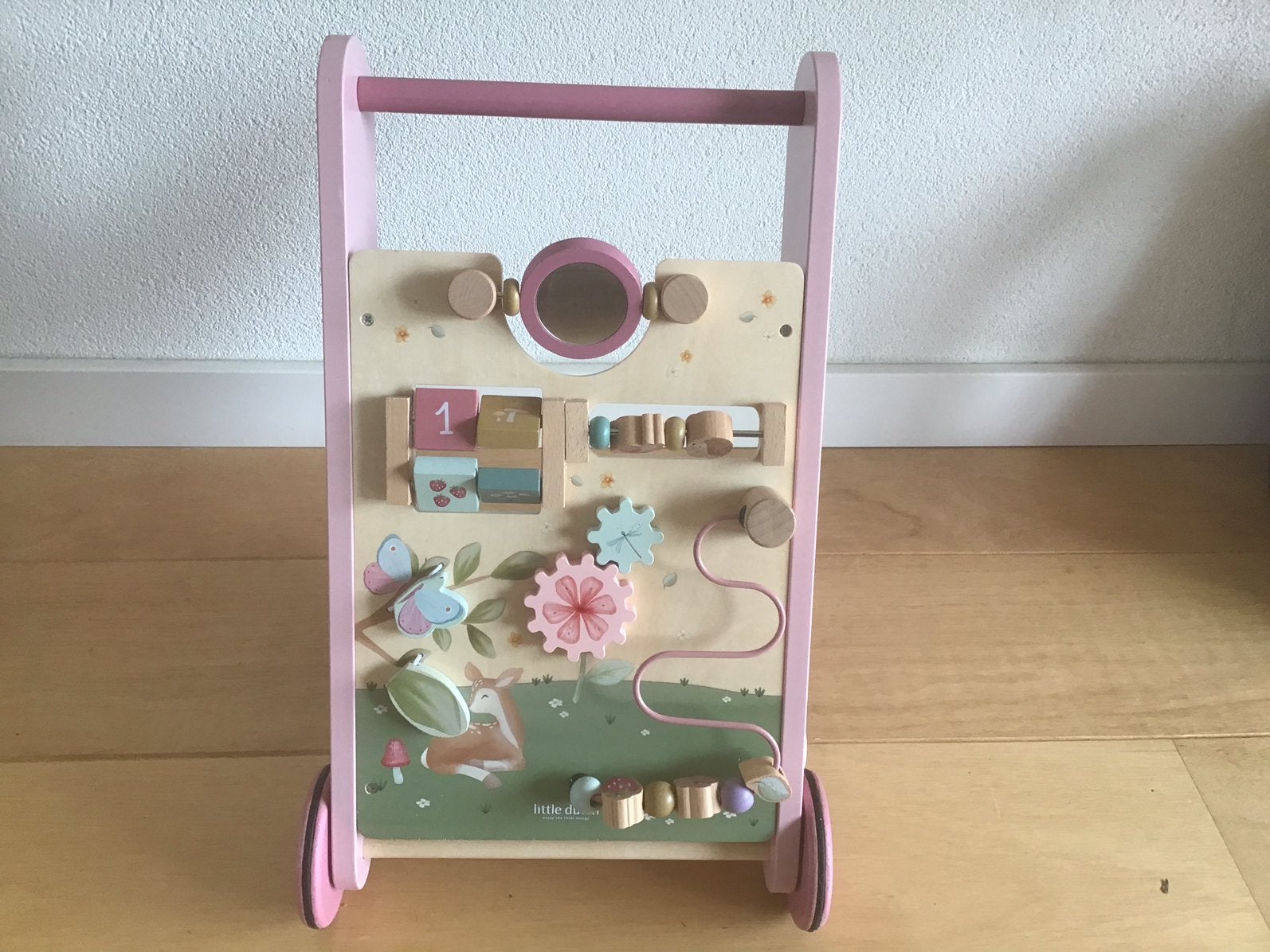 Little Dutch Forest Friends activiteiten loopwagen, Kinderen en Baby's, Ophalen of Verzenden, Zo goed als nieuw, Duw- of Trekspeelgoed