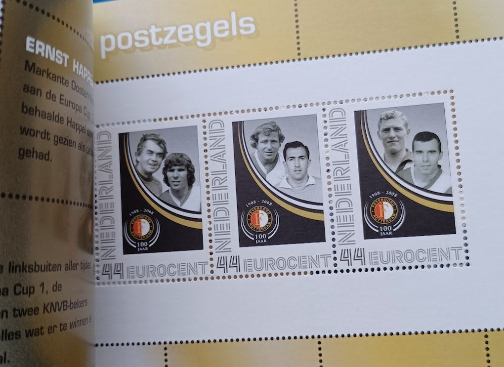 Persoonlijk prestigeboekje Laat Feyenoord Zegelvieren - 2008, Verzenden, Na 1940, Postfris