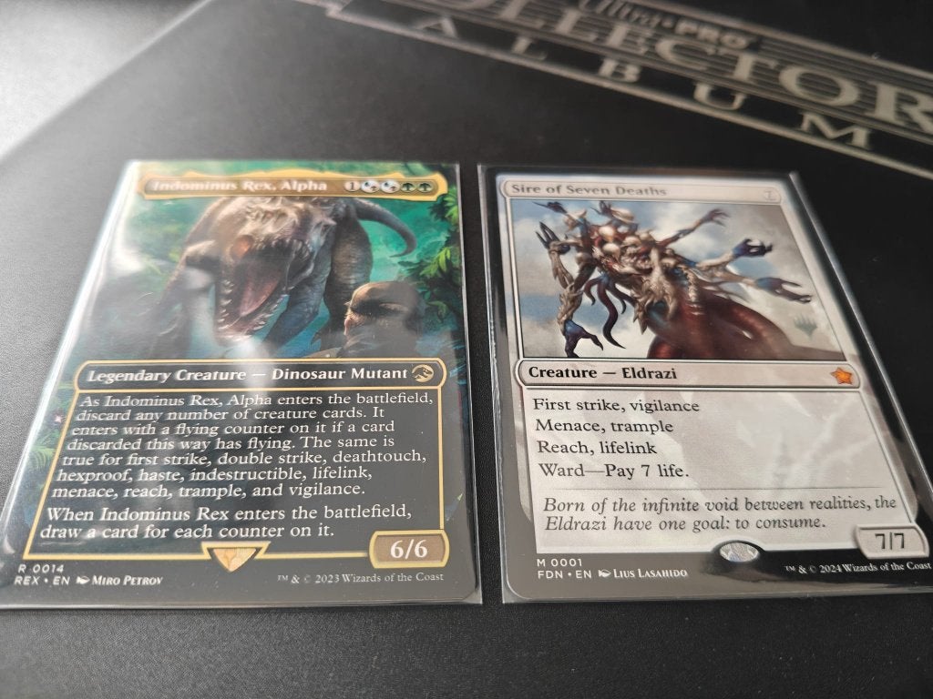 magic the gathering Indominus & Sire, Ophalen of Verzenden, Zo goed als nieuw, Losse kaart