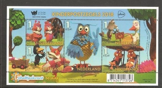2018 Vel Kinderpostzegels, Postzegels en Munten, Postzegels | Nederland, Ophalen of Verzenden, Postfris