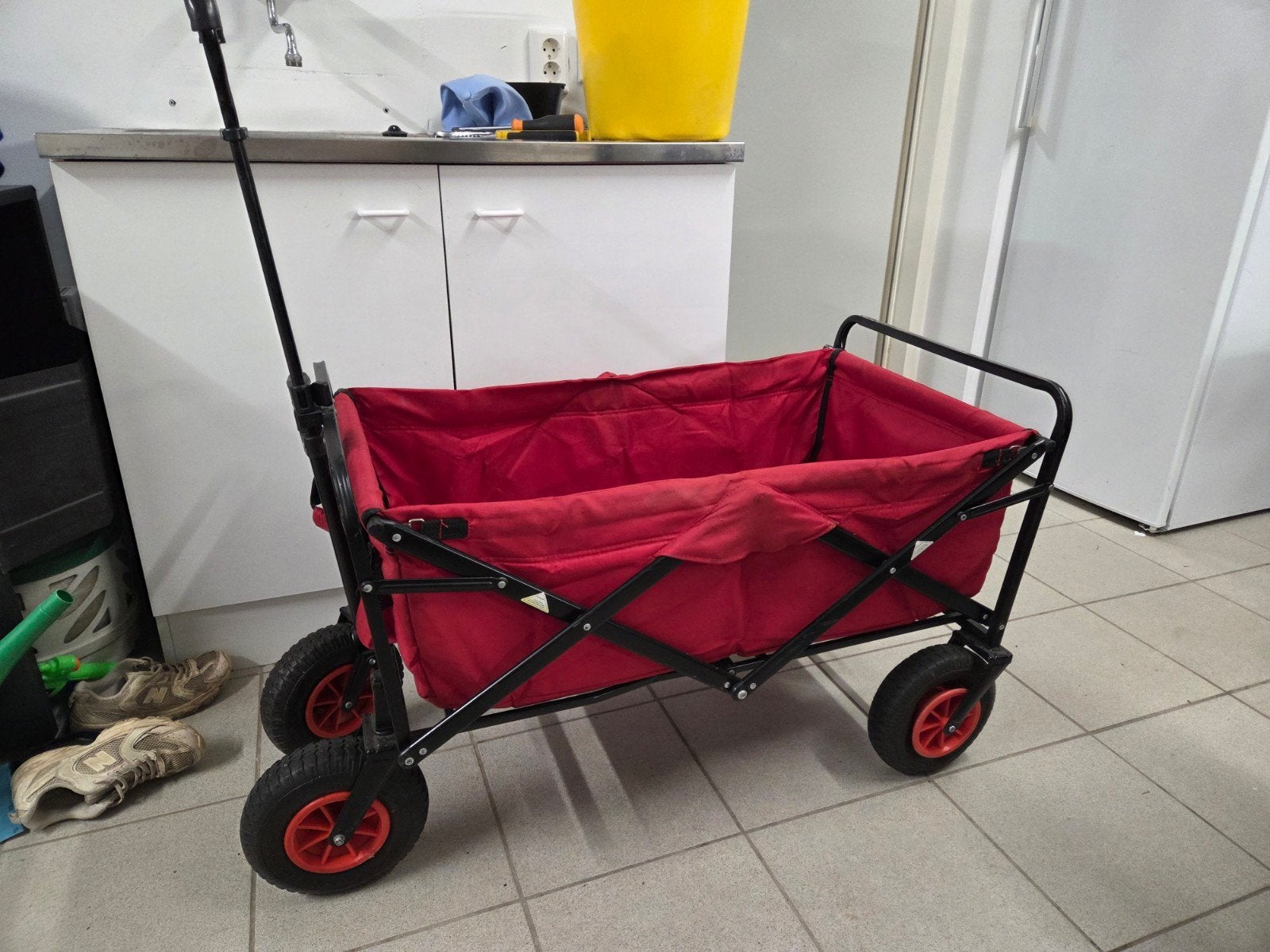 Bolderkar 1 band lek, Ophalen, Opvouwbaar, Gebruikt