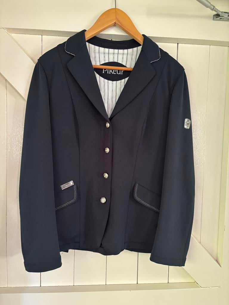 Pikeur navy rijjasje 42, Dieren en Toebehoren, Paardrijkleding, Ophalen of Verzenden, Zo goed als nieuw, Dressuur, Bovenkleding