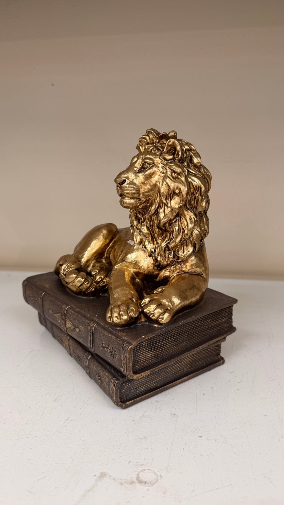 Leeuw op boeken, Ophalen of Verzenden, Nieuw, Goud