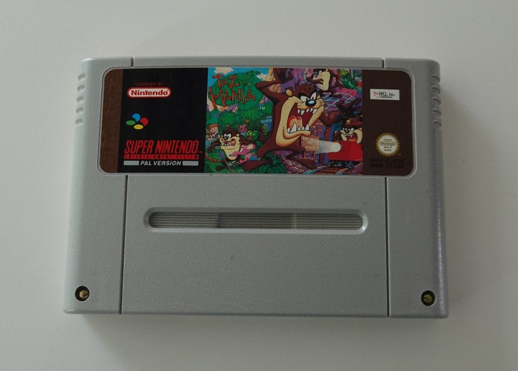 Taz-Mania voor Super Nintendo, Spelcomputers en Games, Ophalen, Overige genres, 1 speler, Zo goed als nieuw