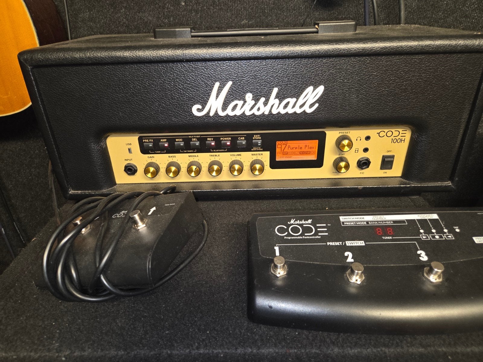 Marshall Code 100H met 2 footswitch, Ophalen of Verzenden