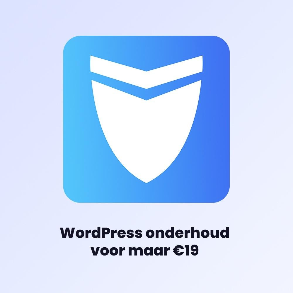 WordPress onderhoud door ervaren webdesigner – €19, Webdesign