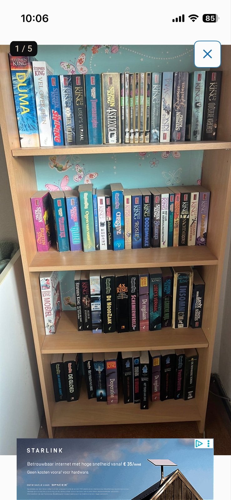 Grote verzameling Stephen King boeken, Boeken, Partijen en Verzamelingen, Ophalen, Gelezen
