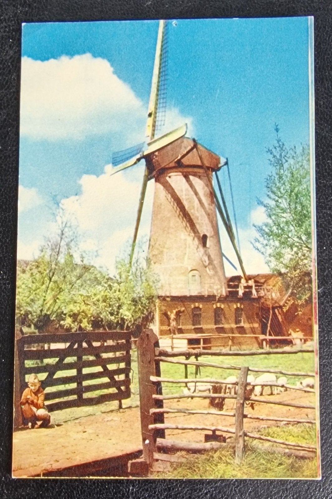 Oude Ansichtkaart: Hollandse Molen, Groenekan (U.), Verzamelen, Ansichtkaarten | Nederland, Ophalen of Verzenden, 1940 tot 1960