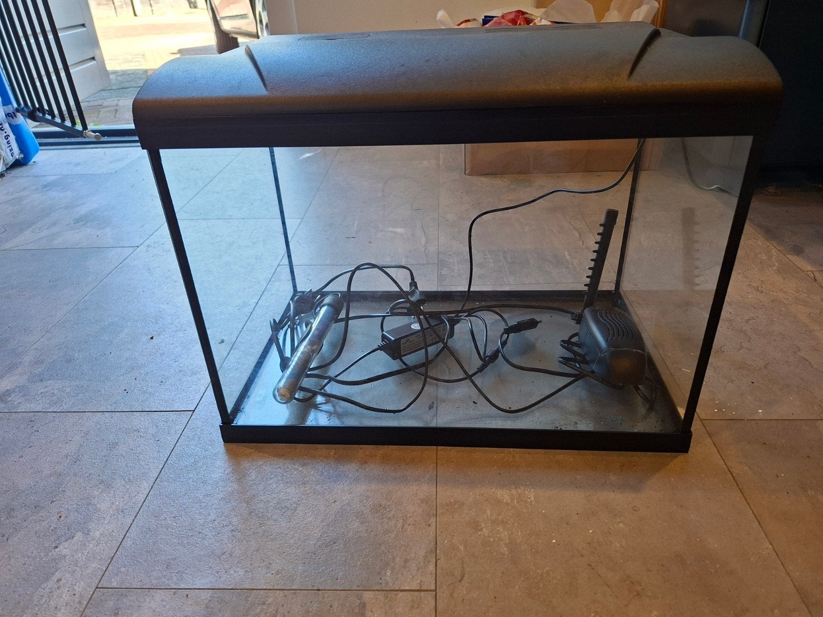 klein aquarium 30x30x47, Dieren en Toebehoren, Vissen | Aquaria en Toebehoren, Ophalen, Zo goed als nieuw, HS Aqua