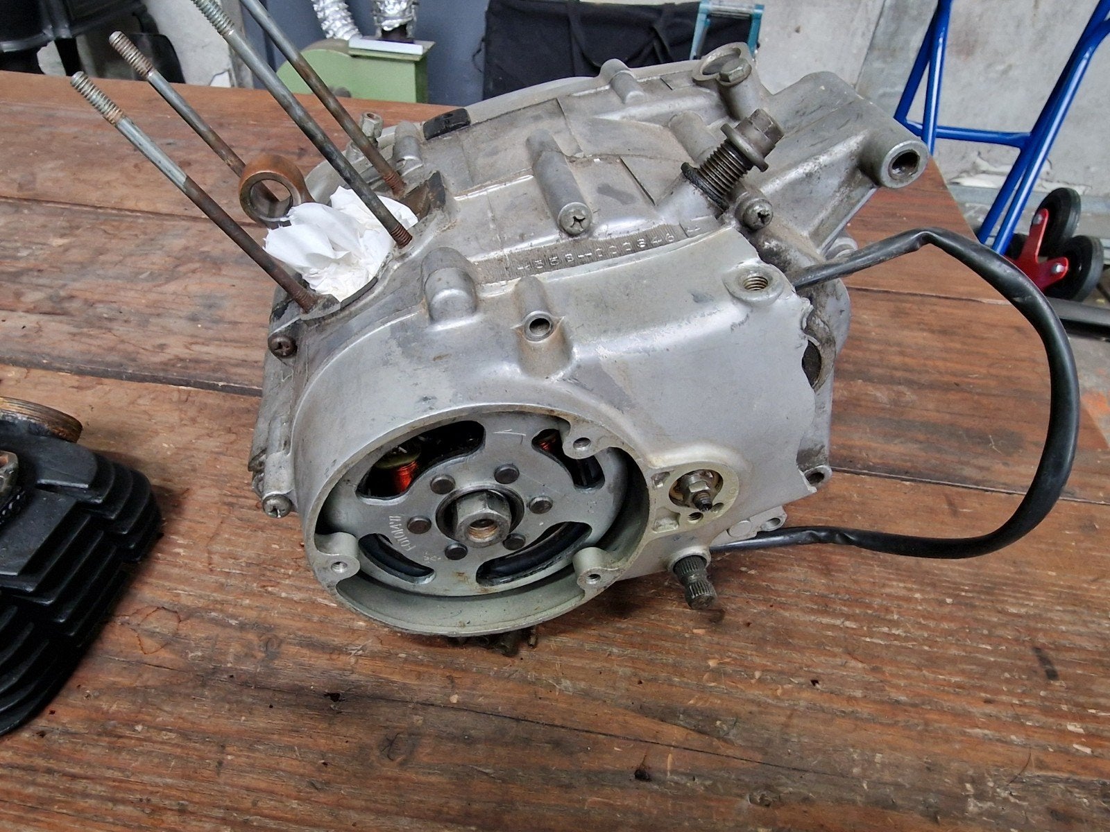 Yamaha MR50 Motorblok met 5 versnellingen. Nette staat., Fietsen en Brommers, Brommeronderdelen | Oldtimers, Ophalen of Verzenden