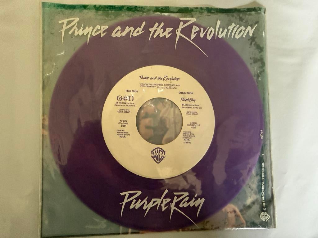 Prince - Purple Rain 7" PURPLE VINYL | Graphic PVC Sleeve, Gebruikt, 7 inch, Colored vinyl, Ophalen of Verzenden