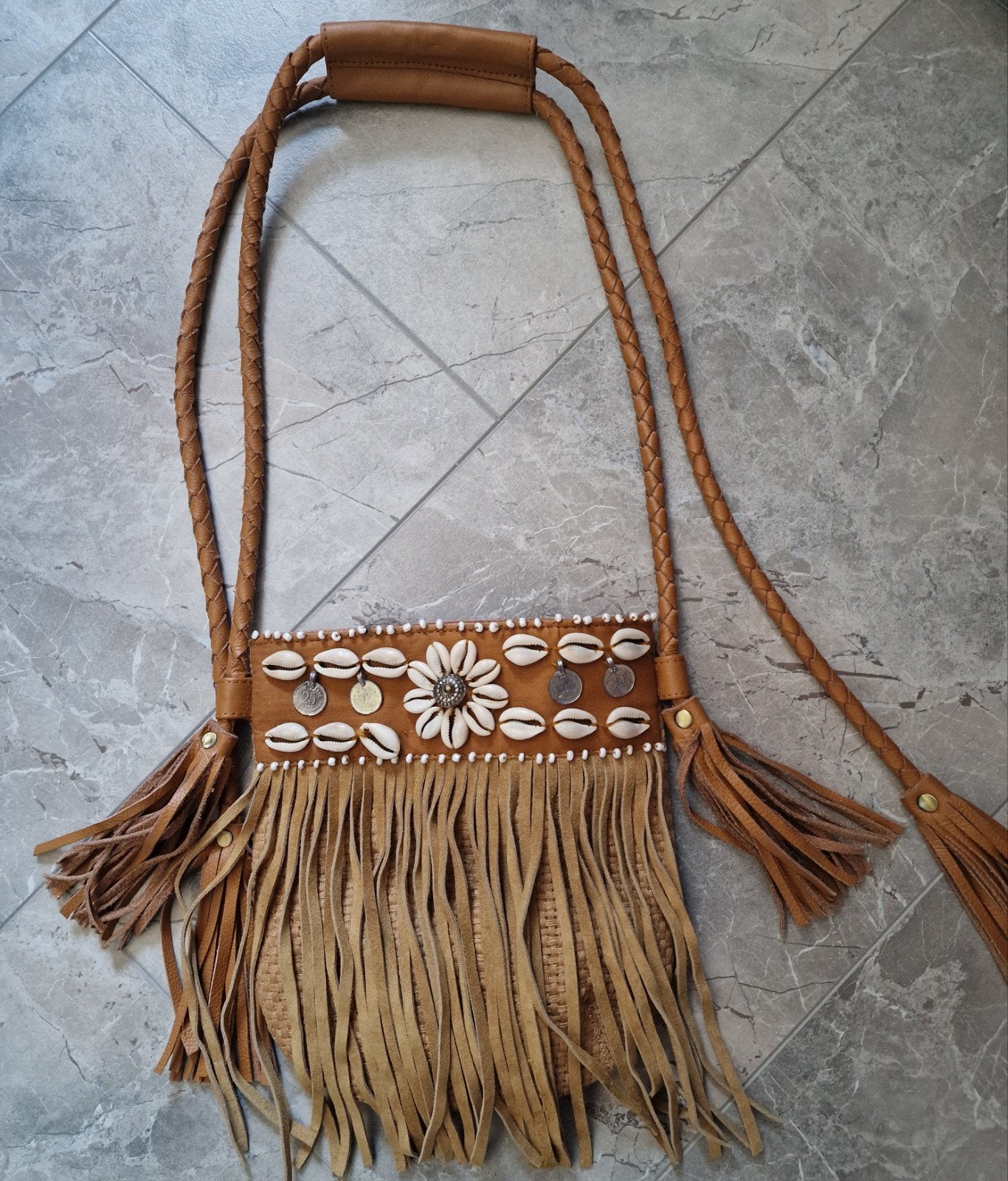 Piti Cuiti Ibiza Style Boho Chic Crossovertas met Schelpen, Sieraden, Tassen en Uiterlijk, Tassen | Damestassen, Verzenden, Nieuw