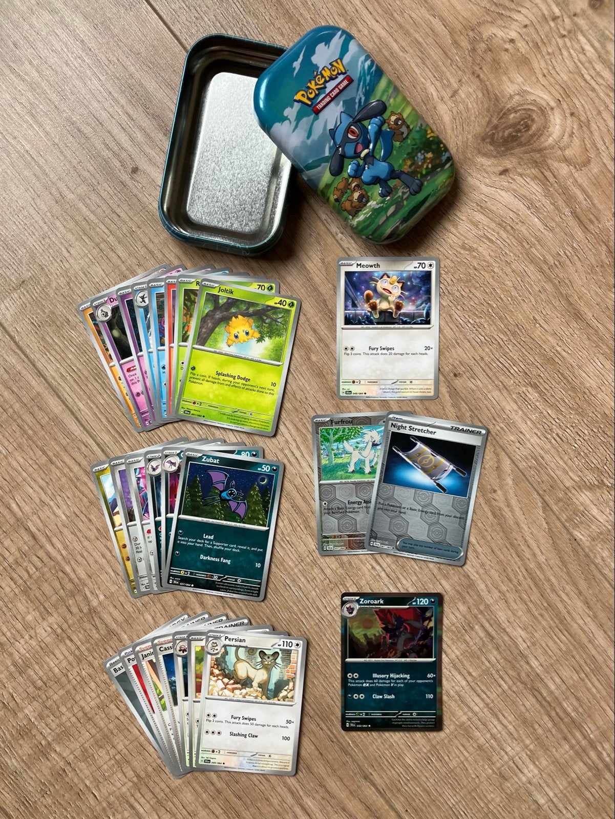 Riolu Sinnoh Mini Tin met 25 Pokémon kaarten + extra's, Ophalen of Verzenden, Nieuw, Meerdere kaarten, Foil
