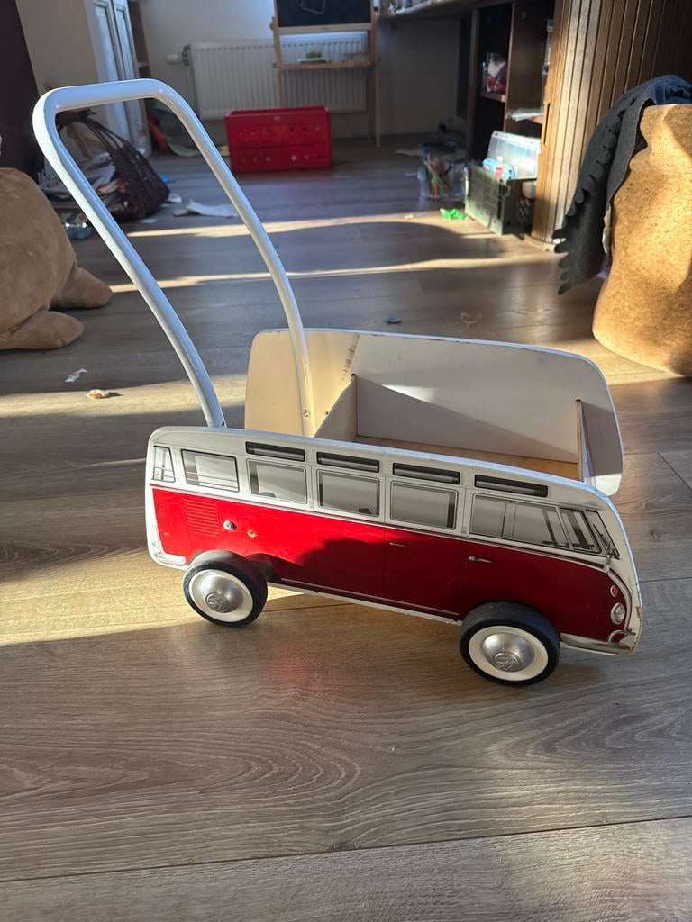 Loopauto Volkswagen Bus T1 - Rood/Wit, Ophalen, Gebruikt, Loopvoertuig