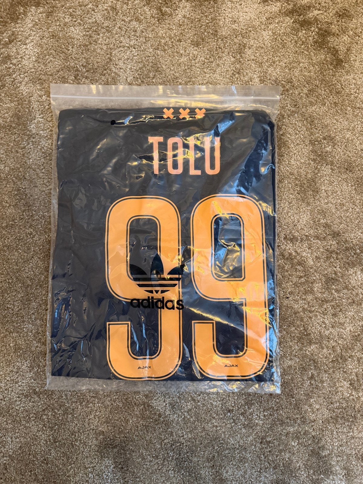 Ajax uitshirt 26/27 Bob, Maat 48/50 (M), Zwart, Nieuw, Ophalen of Verzenden