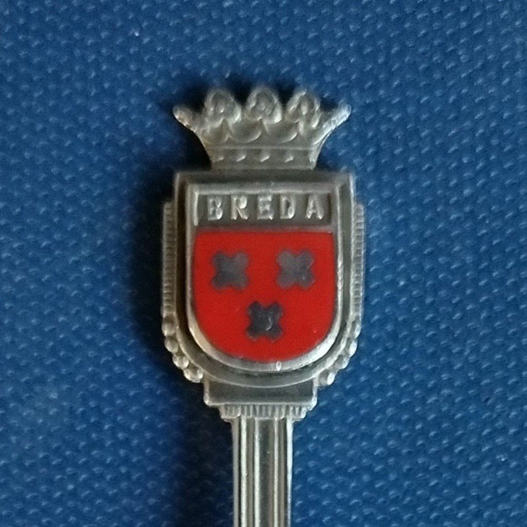 verzilverd lepeltje Breda (JVZ 90), Ophalen of Verzenden