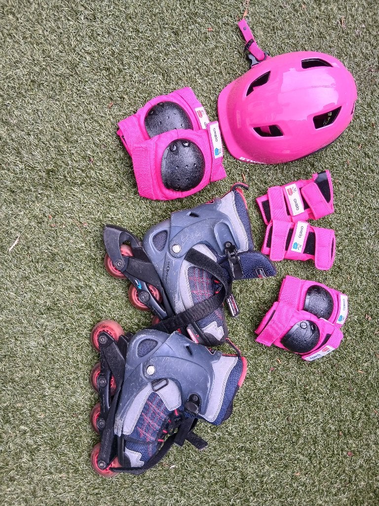 Skeelers met diverse valbescherming voor kinderen, Kinderen, Inline skates 4 wielen, Ophalen, Overige merken