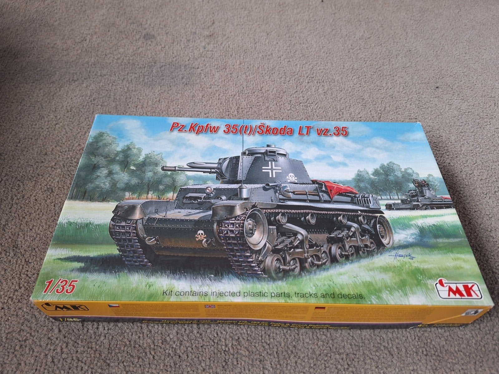 Skoda Pz. Kpfw 35 ton Panzer Kampfwagen 1:35, Ophalen of Verzenden, Nieuw, 1:32 tot 1:50, Tank
