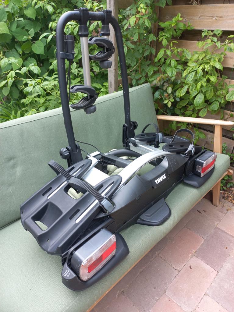Fietsendrager Thule velo compact 2 fietsen, Auto diversen, Fietsendragers, Ophalen, 2 fietsen, Gebruikt, Trekhaakdrager