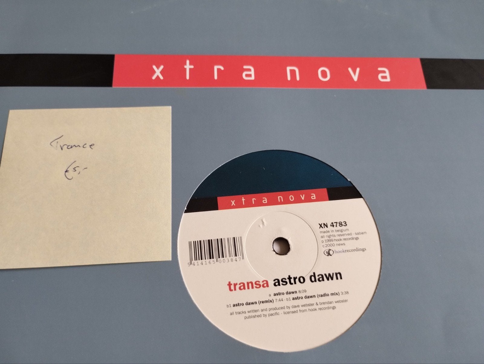 Transa - Astro Dawn (Xtra Nova) Trance 12" Vinyl, Cd's en Dvd's, Cd's | Dance en House, Ophalen of Verzenden, Gebruikt, Trance