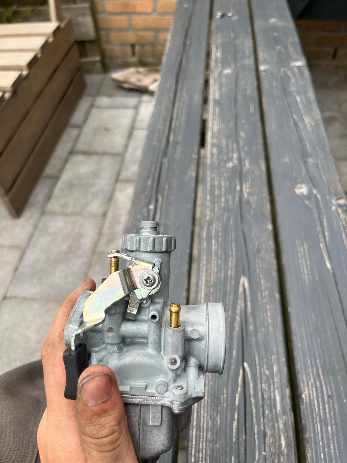 Mikuni carburateur 24 mm zonder luchtschroef, Ophalen of Verzenden, Gebruikt, Carburateur
