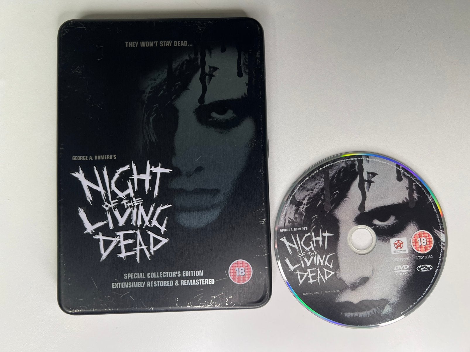 Night of the Living Dead DVD: Speciale Editie Metal Case, Engels, Ophalen of Verzenden, Zo goed als nieuw, Inclusief doosje