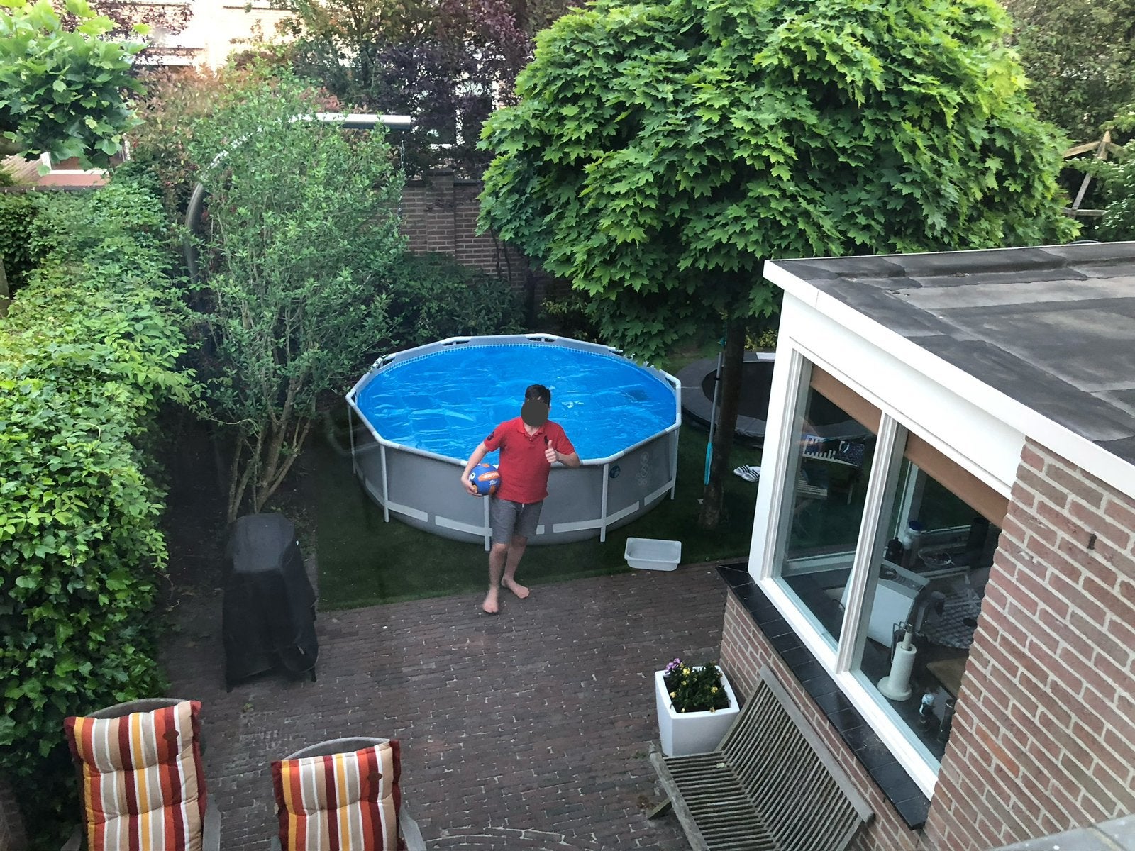 Zwembad 305x76cm incl. filter, heater en zoutinstallatie, Tuin en Terras, Zwembaden, Ophalen, Minder dan 80 cm, Rond, 300 cm of meer
