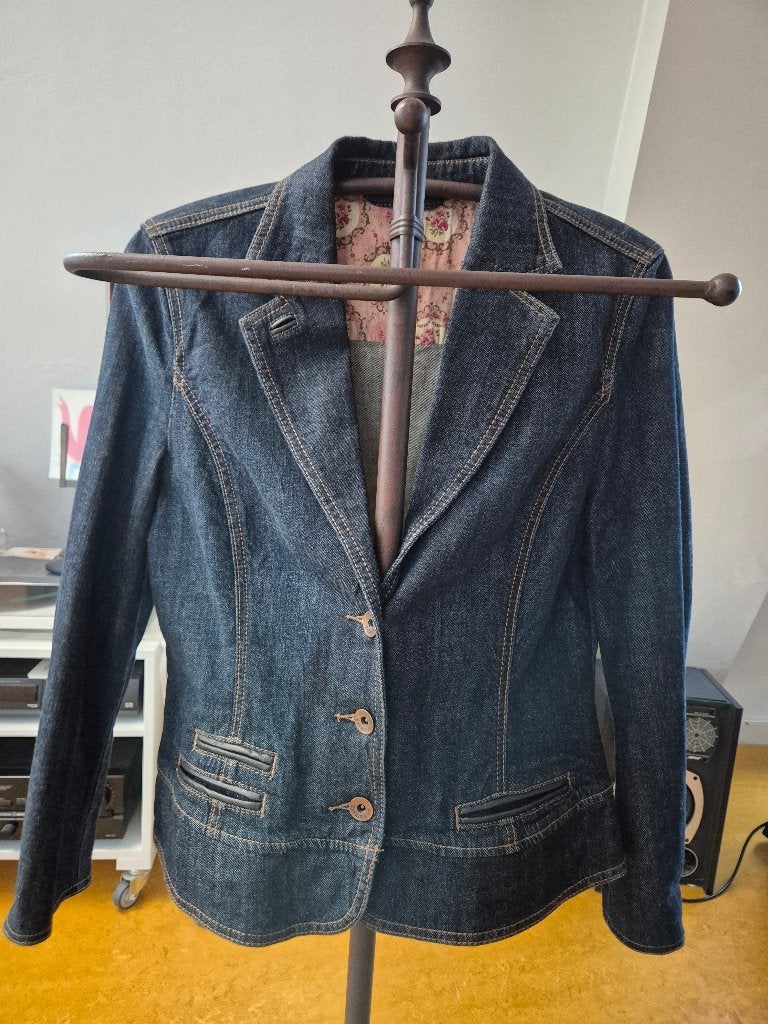 dames spijkerjasje, Blauw, Zo goed als nieuw, Esprit, Ophalen