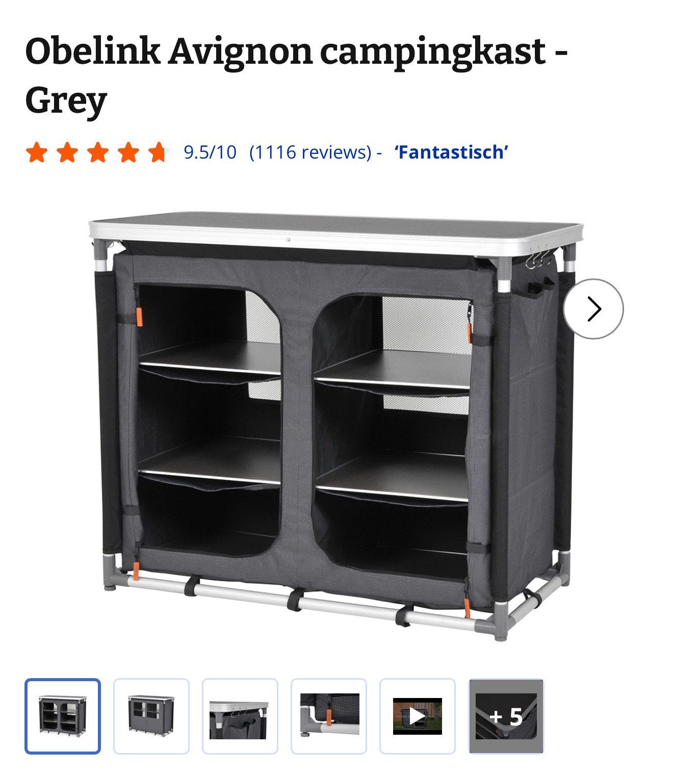 Campingkast, Ophalen, Zo goed als nieuw, Campingkast