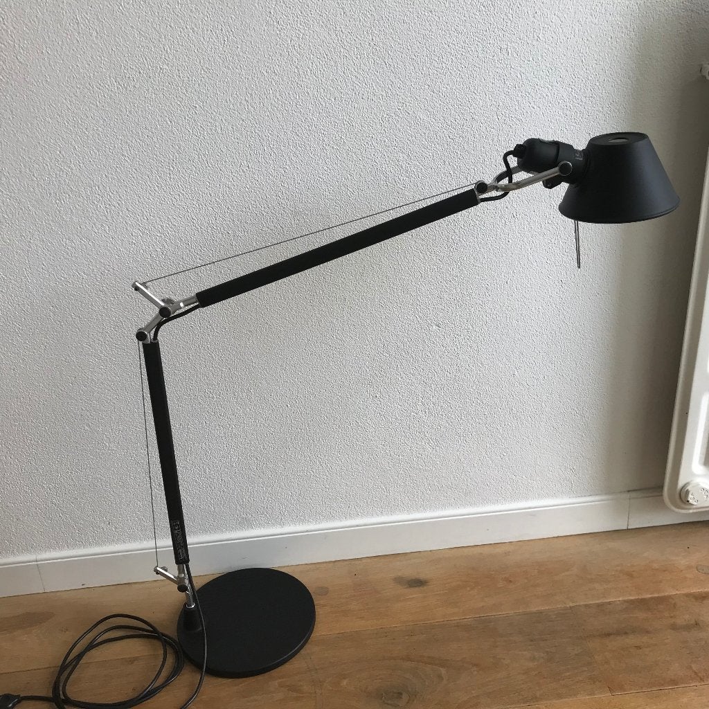 2 Artemide Tolomeo Lettura zwart tafellamp lamp design, Huis en Inrichting, Ophalen, Zo goed als nieuw, Nvt, Minder dan 100 cm
