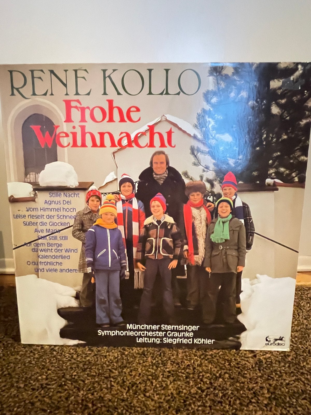 Rene Kollo - Frohe Weihnacht LP (Schlager, Kerstmuziek), Cd's en Dvd's, Ophalen of Verzenden, Gebruikt, 12 inch, LP