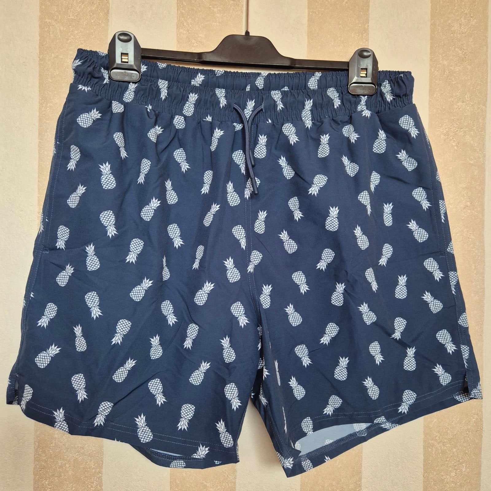 Heren zwemshort met ananasprint - Maat XXL, Blauw, Overige maten, Ophalen of Verzenden, Zwemshort