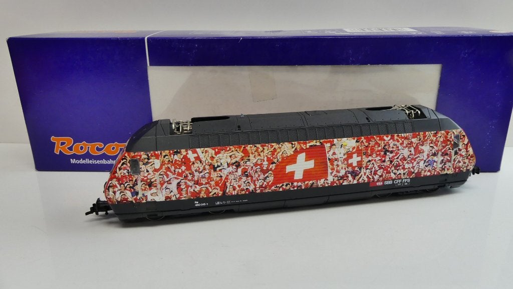 Roco E loc RE 460 football  EK 2008 Zwitserland 62396 SBB, ., Ophalen of Verzenden, Zo goed als nieuw, Roco