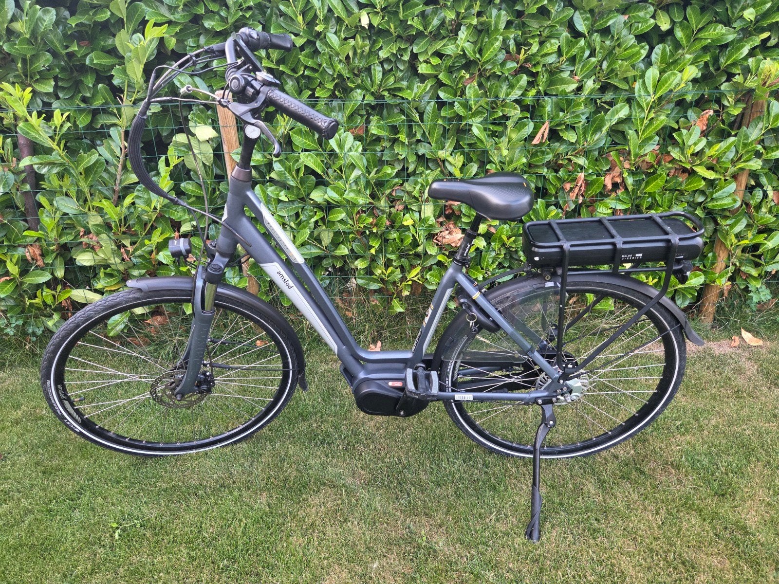 Amslod elektrische fiets frame maat D49cm 7 versnellingen, Zo goed als nieuw, 47 tot 51 cm, 50 km per accu of meer, Ophalen