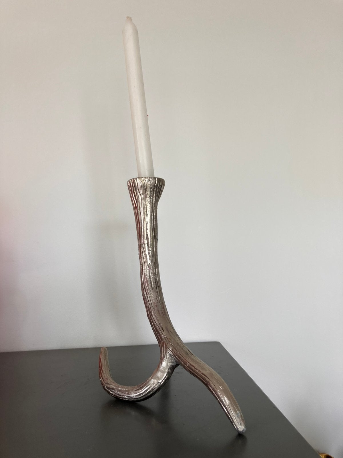 Aluminium kandelaar, Huis en Inrichting, Ophalen of Verzenden, Zo goed als nieuw, Metaal