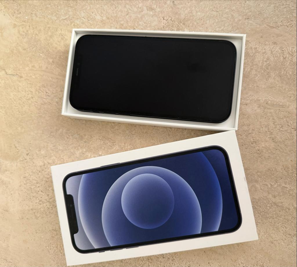 iPhone 12, 128GB, Zwart - Achterkant beschadigd, Zwart, Ophalen of Verzenden, IPhone 12, Zonder simlock