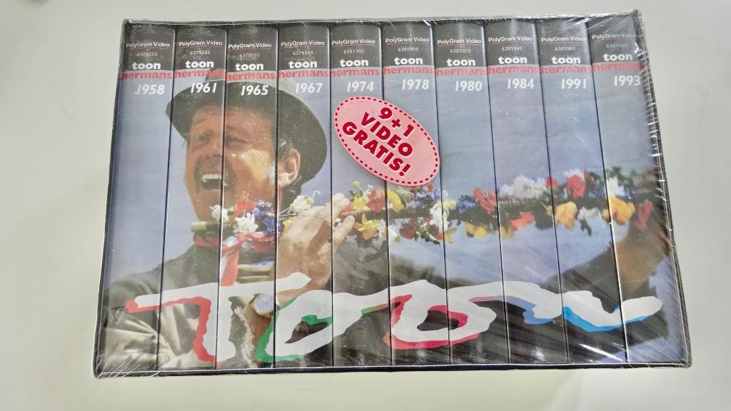 Toon Hermans One Men Shows Periode 1958 - 1993, Cd's en Dvd's, VHS | Film, Nieuw in verpakking, Komedie, Alle leeftijden, Ophalen of Verzenden