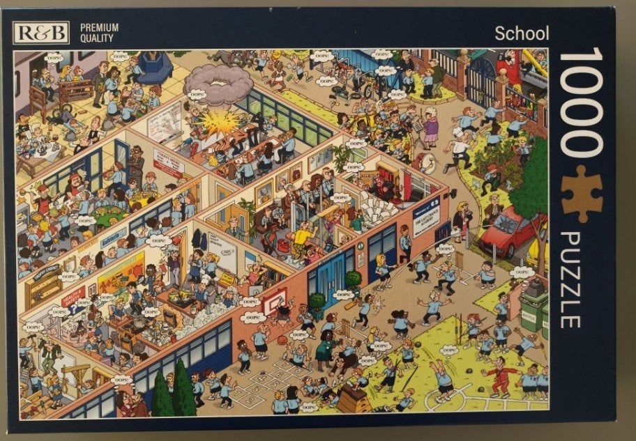 Legpuzzel R&B  School, Ophalen of Verzenden, 500 t/m 1500 stukjes, Zo goed als nieuw, Legpuzzel