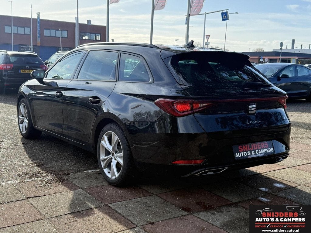 Seat Leon Sportstourer 1.5 TSI e-Hybrid FR Business, Zwart, 4 cilinders, Leon, Leder en Stof