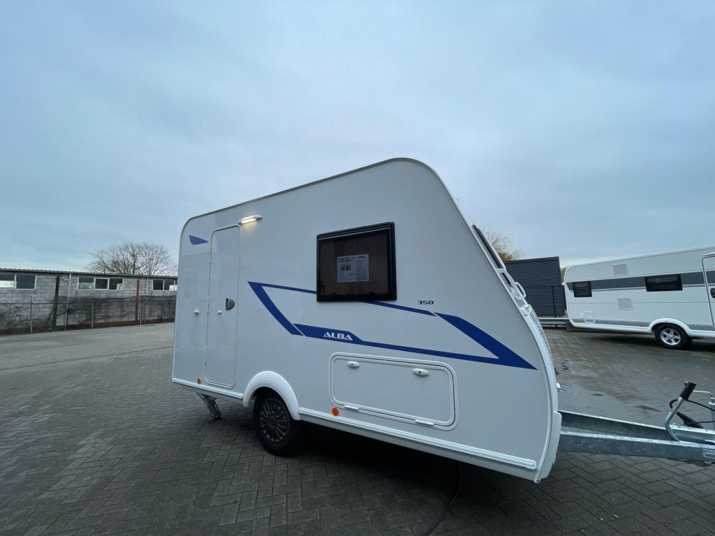 Caravelair Alba 350 Model 2026!, Caravans en Kamperen, Caravans, Tot en met 2, Bedrijf, Treinzit, Schokbreker