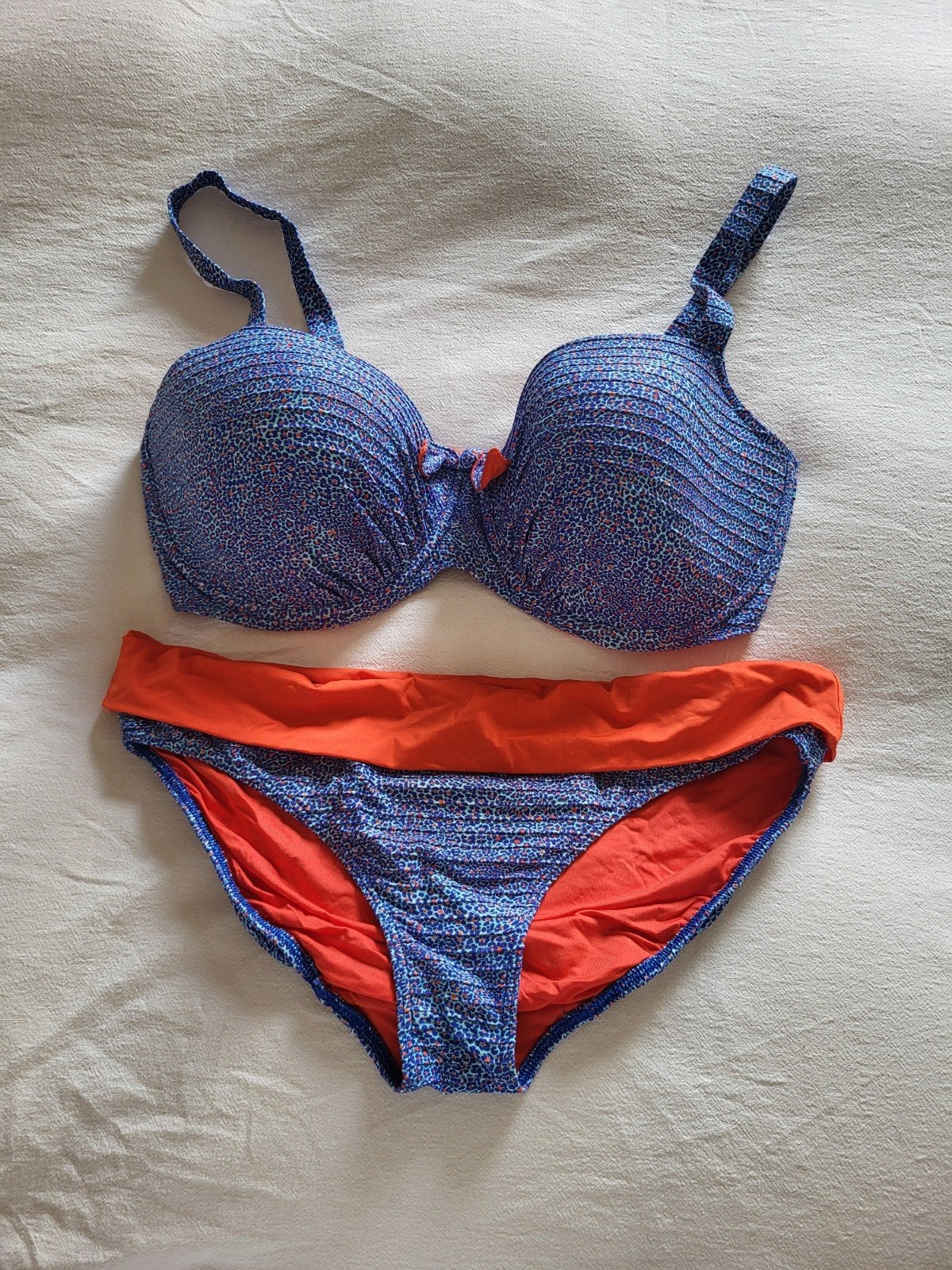 Prima Donna bikini - Blauw/Oranje, Kleding | Dames, Badmode en Zwemkleding, Blauw, Ophalen of Verzenden, Zo goed als nieuw, Bikini