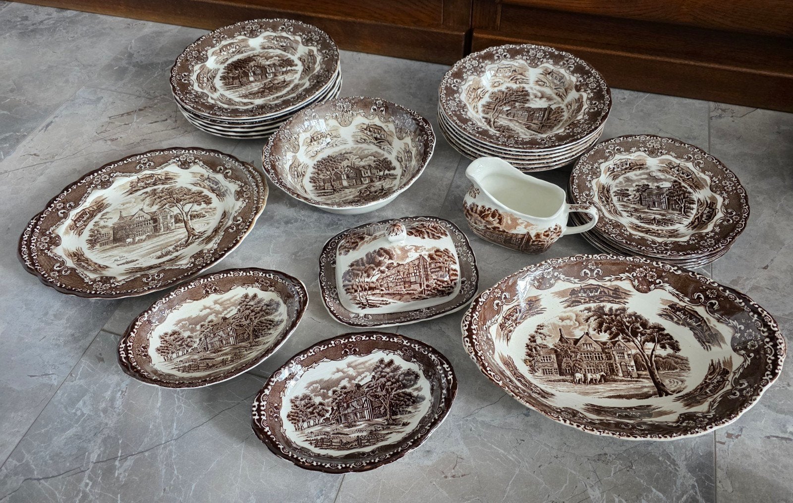 Grindley English Country Inns servies, Antiek en Kunst, Ophalen of Verzenden