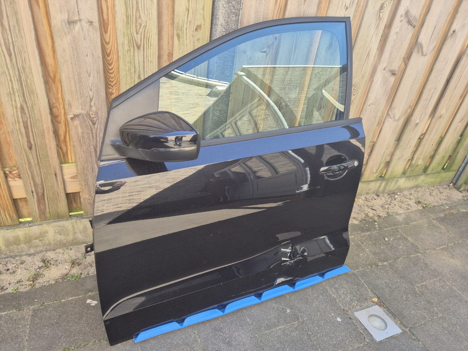 Portier linksvoor Volkswagen Polo zwart LC9Z compleet 4-drs, Auto-onderdelen, Ophalen, Gebruikt, Voor, Volkswagen