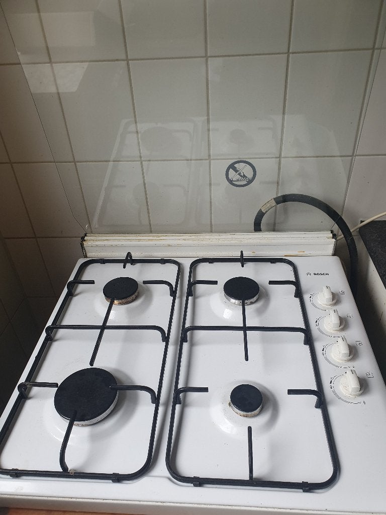 Gasfornuis, Ophalen, Gebruikt, Minder dan 85 cm, 4 kookzones
