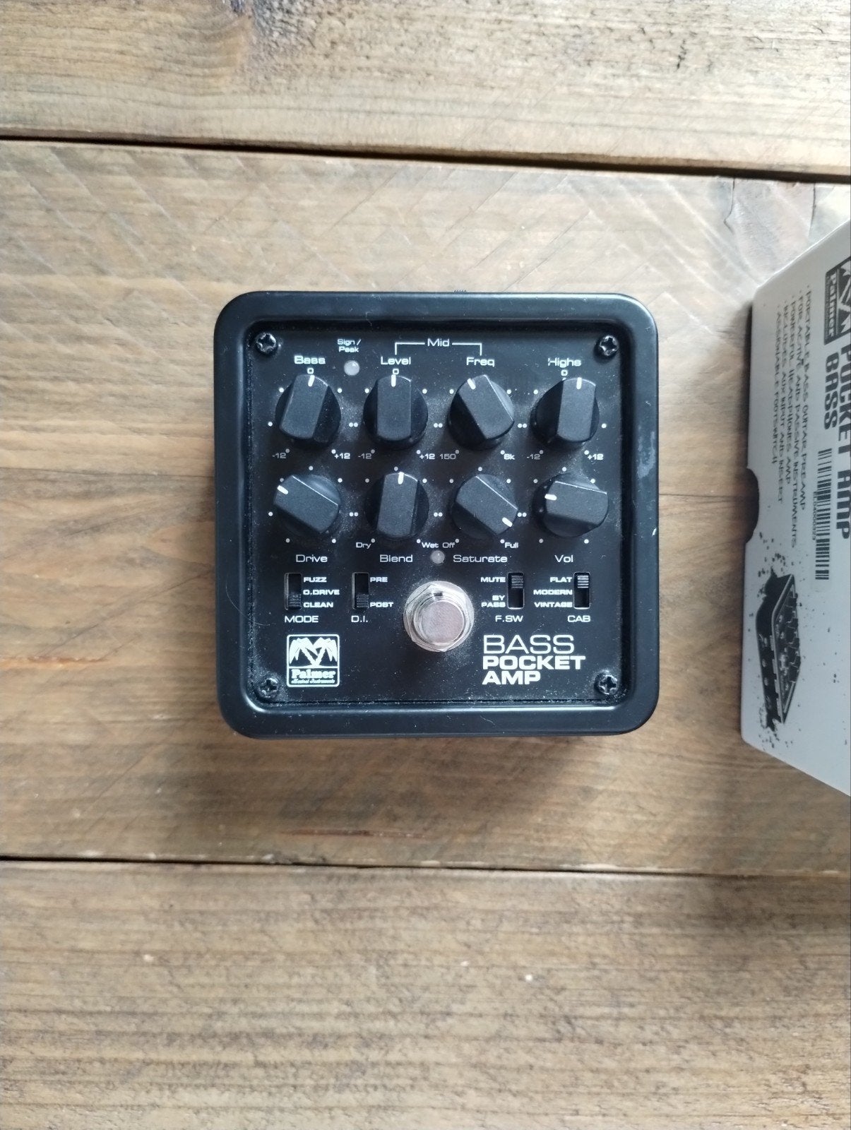 Palmer Pocket Amp Bass - Bass Preamp/DI Box, Ophalen of Verzenden, Gebruikt, Basgitaar