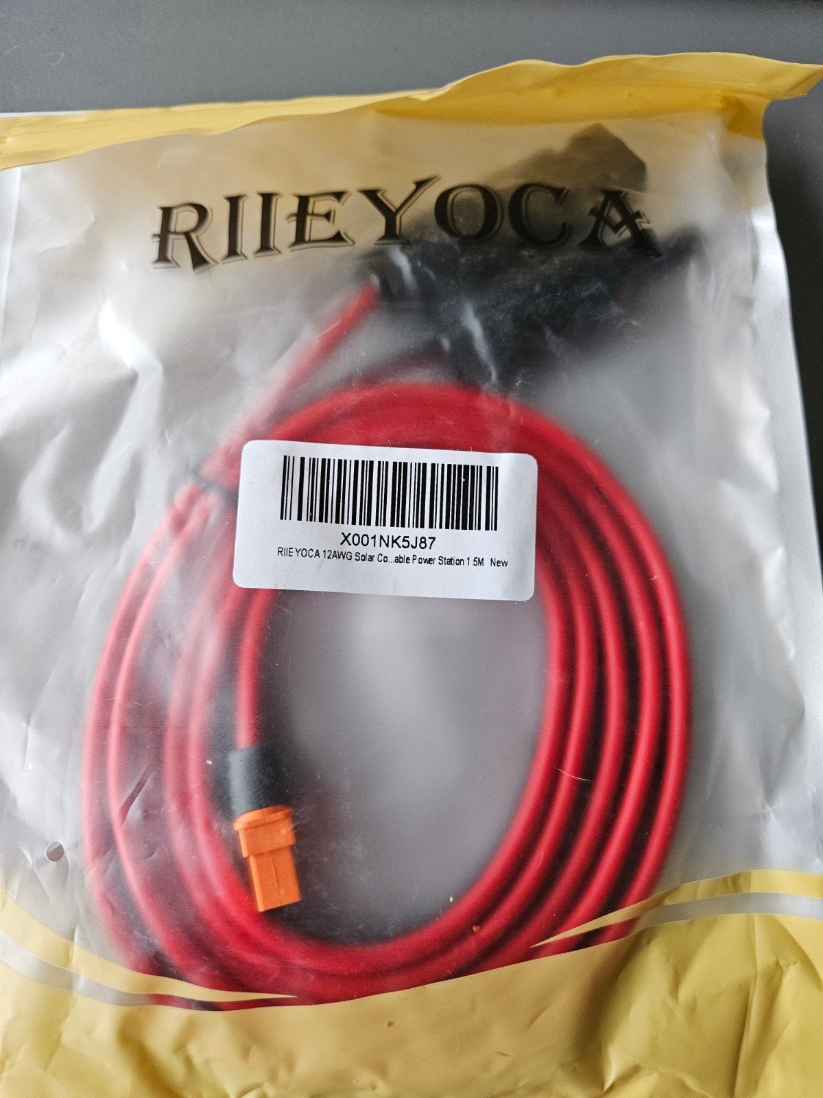 RIIEYOCA 12AWG Solar Kabel voor Power Station 1.5M, Ophalen of Verzenden, Nieuw, Overige merken, Kabel of Snoer