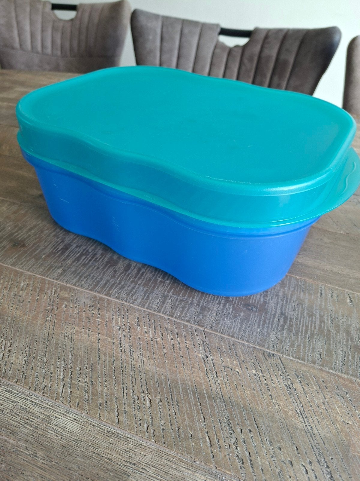 Tupperware Broodbewaardoos / Broodbak in nette staat, Gebruikt, Luchtdicht, Bewaardoos, Blauw