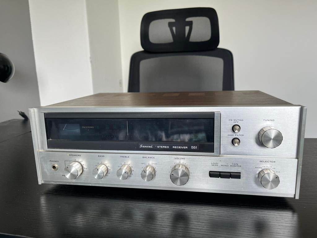 Sansui 551 100% origineel en goed!, Ophalen of Verzenden, Gebruikt, Minder dan 60 watt, Overige merken